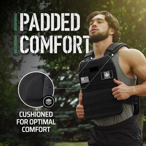Gilet lesté ajustable et personnalisable pour hommes et femmes, réfléchissant, capacité 3-14 kg, pour l'entraînement de force - Product Image 5