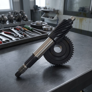 BWS 100 Rear <b>Gear</b> Set 17X46T Stainless Steel Metallic Color + Black Taiwan Motorcycle Transmission Part - Product Image 2