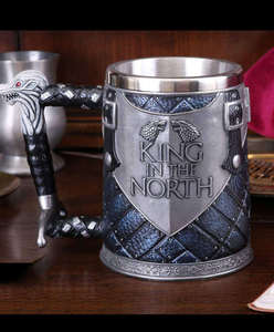 Mug à whisky en acier inoxydable, <span class=keywords><strong>verre</strong></span> à bière et à vin, très vendu, inspiré de <span class=keywords><strong>Game</strong></span> <span class=keywords><strong>of</strong></span> <span class=keywords><strong>Thrones</strong></span>, pour cadeaux - Product Image 2
