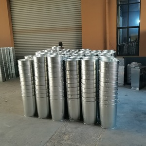 Recipiente interior para basurero de acero inoxidable, galvanizado, cilíndrico, de 0.3 mm de grosor, para contenedores de basura, uso interior y exterior - Product Image 1