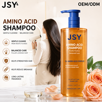 OEM ODM Label Pribadi 400ml Sampo Asam Amino Bebas Sulfat Pengontrol Minyak Perawatan Kulit Kepala Penambah Volume Perawatan Perbaikan Aroma Tahan Lama