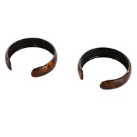 Bracelet de mode pour femme, bijoux en coquille de tortue, haute qualité, couleur foncée, ajustable, forme ronde, décoratif lisse, à la mode