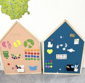 <span class=keywords><strong>Pizarra</strong></span> Magnética de Madera con Soporte |   <span class=keywords><strong>Pizarra</strong></span> Infantil con Forma de Casa |   <span class=keywords><strong>Pizarra</strong></span> de Dibujo y Escritura para Preescolar |   Juguete Educativo DIY - Product Image 5