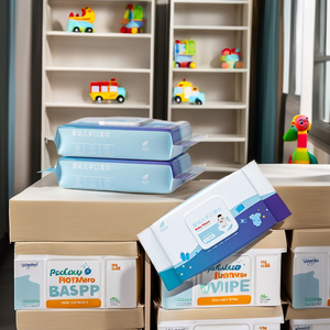 Ventes directes d'usine de produits populaires Fibres végétales <span class=keywords><strong>Waterwipes</strong></span> <span class=keywords><strong>Lingettes</strong></span> pour bébé <span class=keywords><strong>Lingettes</strong></span> humides originales sans plastique pour bébé - Product Image 3
