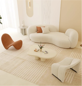 <span class=keywords><strong>Canapé</strong></span> rembourré en tissu doux au toucher <span class=keywords><strong>pour</strong></span> les halls d'hôtels de luxe et les espaces de vie des locations de vacances - Product Image 3