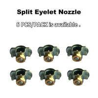 3/4 "1" collier de serrage cône complet buse de pulvérisation à œillet fendu 6PACK