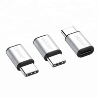 Jiayjianghan — adaptateur 2-en-1 Micro USB vers type-c, convertisseur avec étui en aluminium