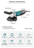 Kit d'outils électriques sans fil HIERKIN à batterie, meuleuse d'angle sans balais, meuleuse sans fil