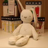 Peluche Lapin Mignon de 70 cm en Coton PP Ultra Doux, Coussin Apaisant, Cadeau Unisexe