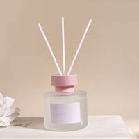 Logo personnalisé bouteille en verre parfum huile essentielle roseau arôme parfum diffuseur roseau coffrets-cadeaux pour la maison hôtel