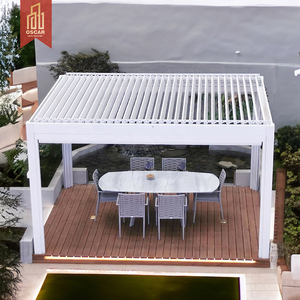 Parasol de jardin en métal imperméable pour balcon et terrasse en aluminium pour berdachung terrasse solaire - Product Image 4