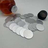 Bouchon de bouteille chimique jetable en aluminium à double couche, scellé par induction, anti-fuite, à l'épreuve des enfants, personnalisable, 36/47 mm