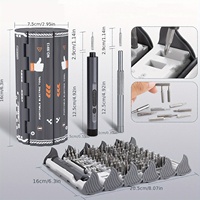 Tournevis électrique professionnel rechargeable à batterie lithium-ion, moteur sans balais, couple maximal de 5 Nm, multi-embouts magnétiques pour réparation
