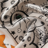 Écharpe personnalisée en satin Écharpes professionnelles en satin Écharpes décontractées à imprimé floral pour femmes pour l'été