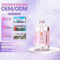 Diffuseur d'aromathérapie grande capacité, parfum gardénia, qualité commerciale, longue durée, durable, désodorisant de voiture, flacon diffuseur à bâtonnets