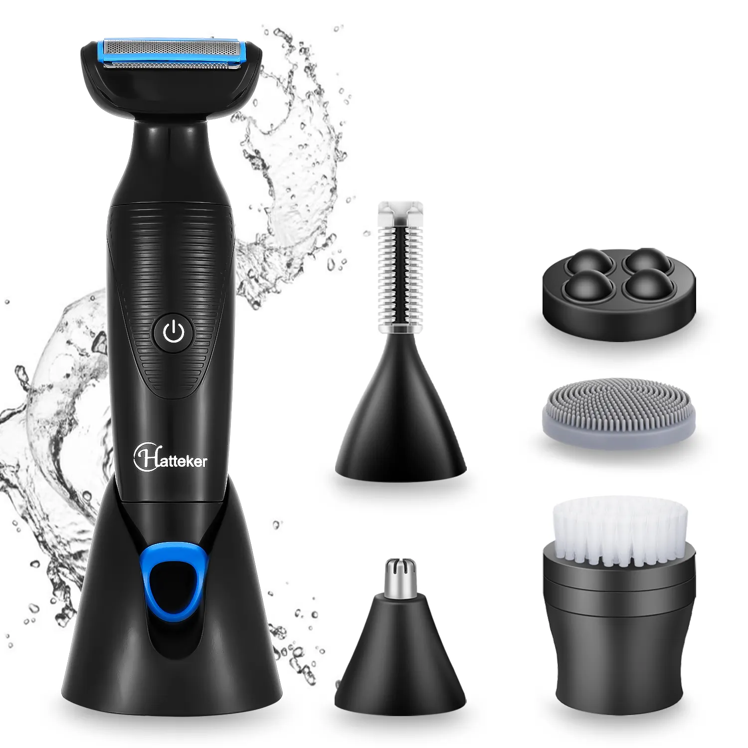Hot Sell 6 In 1 Eyebrow Sideburns Ear Nose Hair Trimmer For Men USB Charging Razor Grooming Kit Waterproof Electric Shaver