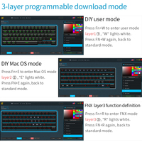 Teclado Skyloong con Tema de Mar Coral, Modelo SK61, Mecánico, Interruptores Ópticos Gateron Marrón/Rojo/Azul/Negro, RGB para Programación