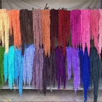 LUYI LUYI-1 Fleurs séchées d'amarante préservées pour la décoration de Noël et de mariage, longue durée (3-5 ans), matériaux pour arrangements DIY