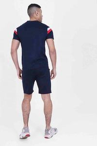 Ensemble de survêtement 2 pièces décontracté pour homme, t-shirt à manches courtes et short, jogging sans couture, coupe vierge - Product Image 4