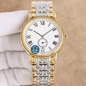 Nuevo Reloj Mecánico Longinesing 2026, Compacto y Elegante con Esfera Redonda Blanca, Caja Dorada, Números Romanos y Marcadores de Hora - Product Image 1