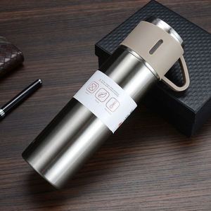 Mug de voyage personnalisé HuaShanQi avec logo, populaire auprès des entreprises, en acier inoxydable isolé sous vide, avec 3 couvercles, tasse moderne, articles promotionnels pour boissons - Product Image 6
