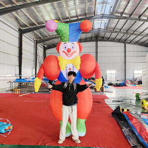 Castillo Inflable Personalizado, Payaso Inflable Bailarín, Disfraz <span class=keywords><strong>de</strong></span> Payaso Caminante Multicolor, Marioneta <span class=keywords><strong>de</strong></span> Payaso Inflable <span class=keywords><strong>para</strong></span> Eventos - Product Image 1