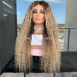 Pelucas de cabello humano 100% de encaje completo de onda rizada HD transparente sin pegamento de 26 pulgadas con cabello de bebé prearrancado para mujeres - Product Image 1