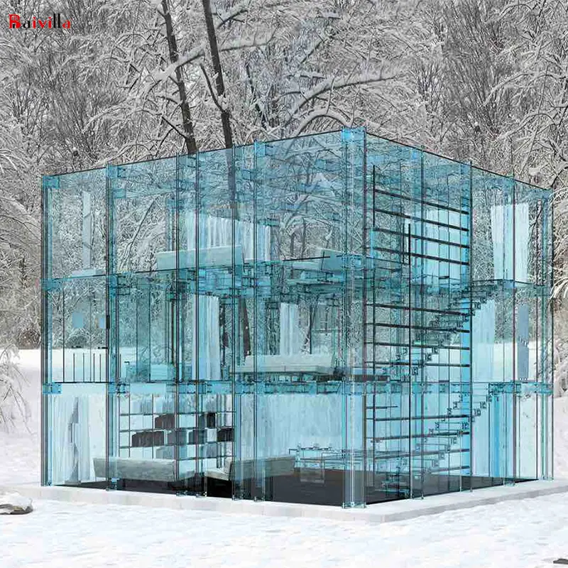 Factory Direct Simple Design Glass Houses Square Sunrooms Home