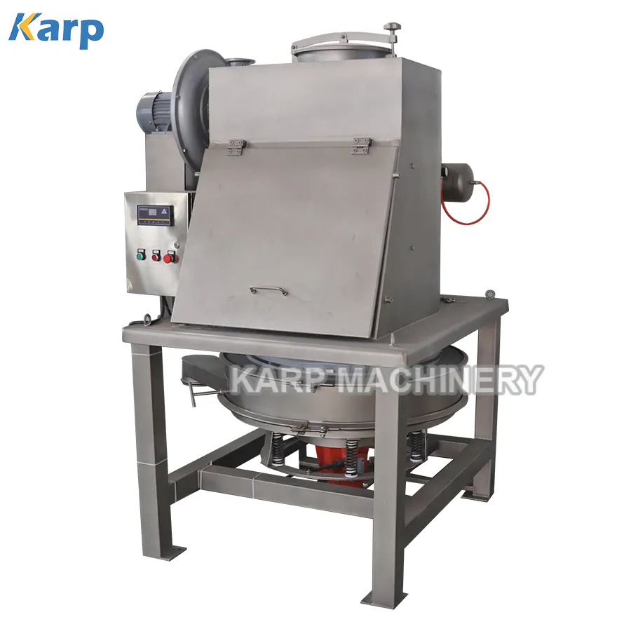 Small Bag Dust Free Dump Discharging Station Coffee Powder 25kg Bag Unloader