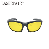 Lunettes de sécurité laser UV bleues 450 nm, verres en polycarbonate certifiés CE, transmission de 79 %, protection oculaire OD6+ pour usage industriel et en laboratoire