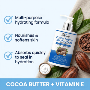 Loción Corporal Reparadora e Hidratante de 48 Horas con Manteca de Cacao, Karité y Vitamina E, Etiqueta Privada - Product Image 3