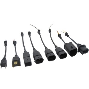 Aohua 2 Pin Nam Ổ Cắm Xe LED Dây Nịt Dây Điện H4 H7 H11 H13 9005 9007 Cáp Cắm Adapter Cho Foglight Đầu Ánh Sáng Đèn Bóng Đèn - Product Image 1