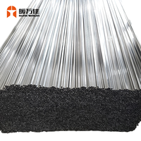 Nuanwanjia Barre d'isolation en aluminium argenté haute résistance, remplie de déshydratant, pour joint de verre, étanche, pour double vitrage