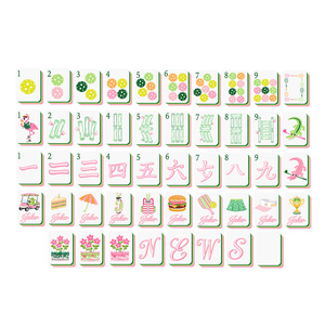 Juego <span class=keywords><strong>de</strong></span> Mahjong Americano con Temática <span class=keywords><strong>de</strong></span> Verano, 160 Piezas, Acrílico Blanco Sólido, Diseño <span class=keywords><strong>de</strong></span> Flamenco, <span class=keywords><strong>Cocodrilo</strong></span>, Flor, Carrito <span class=keywords><strong>de</strong></span> Golf, <span class=keywords><strong>Hamburguesa</strong></span>, Patrón Tropical <span class=keywords><strong>de</strong></span> Dibujos Animados - Product Image 1