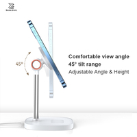 Support de charge magnétique, support de téléphone à angle réglable, station de charge sans fil 15W