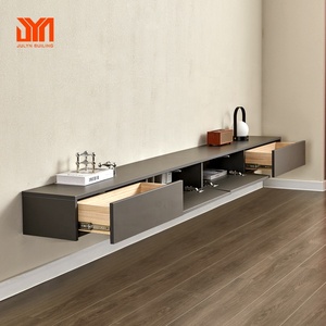 Mobile TV Sospeso a Parete in Compensato con Vano Portaoggetti per Arredamento Moderno del Soggiorno - Product Image 3