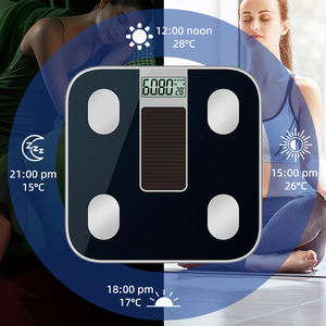 एपीआई एसडीके OEM व्यक्तिगत ब्लूटूथ शरीर में वसा वजन डिजिटल स्केल पोर्टेबल सौर ऊर्जा वसा परीक्षण पैमाने पर सौर संचालित वजन पैमाने - Product Image 4
