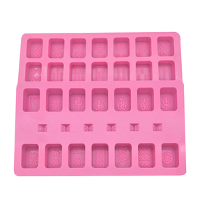 Exquisite DIY Silicone Crystal Drip Mahjong Mold High Mirror Creative Mold Food Grade Epoxy <b>Resin</b> Silicone Mold - Product Image 6