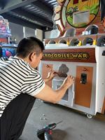 Machine d'arcade de basket-ball de rue et de boxe à monnayeur pour 2 joueurs, borne de jeu vidéo HD, construction métallique, pour version anglaise, garantie 1 an