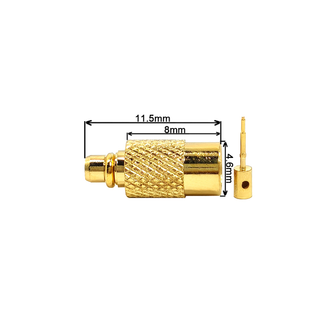 MMCX Male Plug Connector for RG402 Cable 12V RF Copper Contact IP53 Adapter