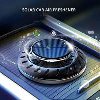 Diffuseur d'air de voiture à rotation solaire, diffuseur automatique de parfum de voiture, diffuseur d'huiles essentielles, ornements de tableau de bord