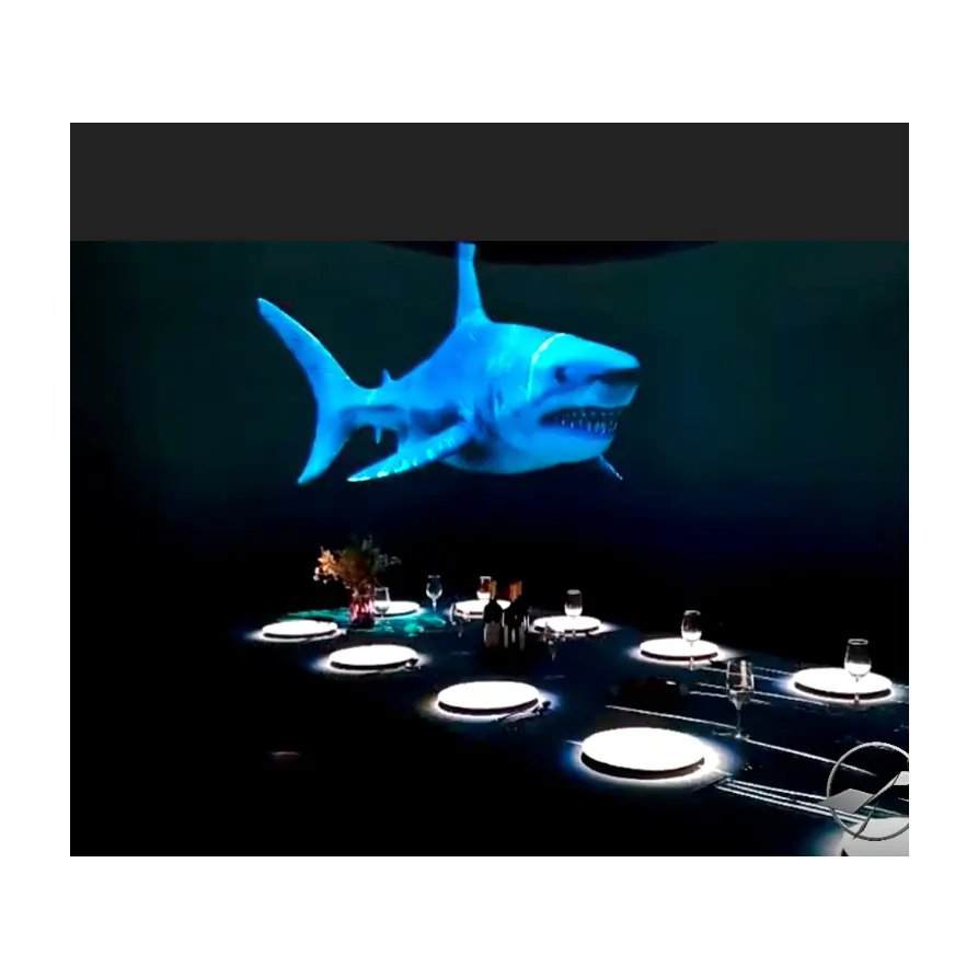 Kombinasi Seni Proyeksi Holografik Interaktif Kustom, Sistem Lautan, Gambar 5D Proyeksi Dinamis Restoran