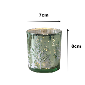 Ventes en gros de pots à bougies de luxe Linglang pour Noël avec couvercles, porte-bougie en verre pour la décoration de la maison, mariage - Product Image 2