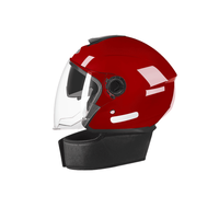 Demi-casque de moto d'inspiration vintage, matériau ABS à fort impact certifié DOT, visage ouvert pour vélos classiques