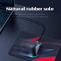 Ensemble combiné 5 en 1 Souris Clavier et Casque Filaire Gaming Souris de jeu Tapis de souris Support pour PC Gaming Ordinateur
