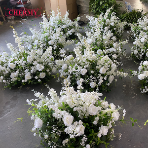 Fleurs artificielles personnalisées OEM blanches et vertes pour centres <span class=keywords><strong>de</strong></span> <span class=keywords><strong>table</strong></span> <span class=keywords><strong>de</strong></span> <span class=keywords><strong>mariage</strong></span> et décoration - Product Image 3