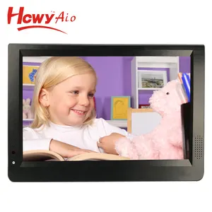 Hot sale 12inch 1280*800 Built in 1800mah Battery Support USB TF card Portable Digital TV for Home