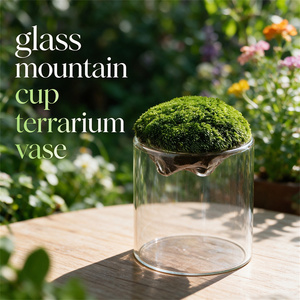 דרך ייחודית terrarium פלנטר גבוה בורסיליקט זכוכית הפוך גביע ההר טרריום אגרטל טרריום עבור מסיבת חתונה הביתה - Product Image 6