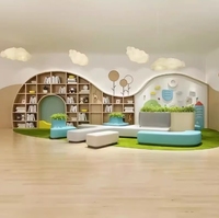 Table de lecture moderne en bois de haute qualité pour la maternelle, la bibliothèque et les espaces communautaires