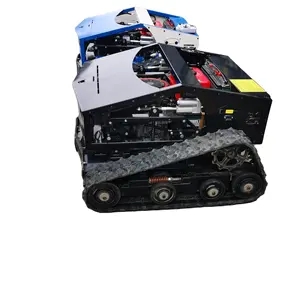 Fabricação Diretamente Mini Robô Gasolina Remoto Smart RC Zero Turn Robot Gás Lawn Mower Com Snow Plow Blade